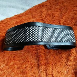 Hugo Boss woven leather belt, size M